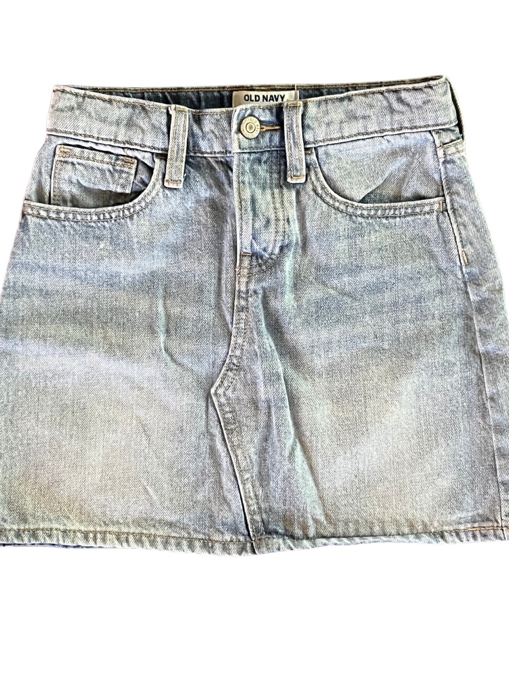 Old Navy Light Wash Denim Mini Skirt